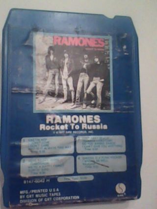 The Ramones 8 Track Tape Rocket To Russia Punk Joey Johnny Dee Dee Tommy