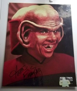 Signed Star Trek Deep Space Nine Ferengi Cadet Nog - Aron Eisenberg Autograph