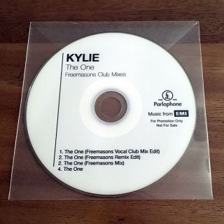 Kylie Minogue Scarce " The One " Freemason Remix Promo Cd 4 Remixes
