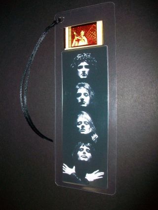 Queen Movie Film Cell Bookmark Memorabilia Collectible Compliments Poster Dvd