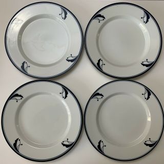 Set Of 4 Dansk Flora Bayberry DINNER,  SALAD,  SMALL Plates 4