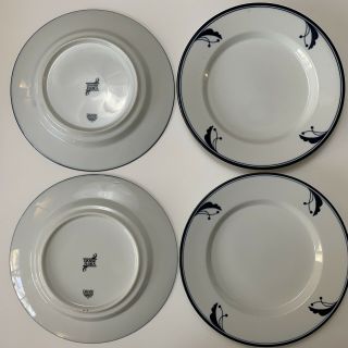 Set Of 4 Dansk Flora Bayberry DINNER,  SALAD,  SMALL Plates 5