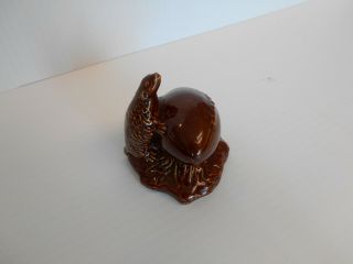 Red Wing Pottery Gopher On Football Marked On Bottom Vintage 1939 Minnesota