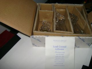 Princess House 915 Nativity Lead Crystal 3 Kings Figurines Made In Germany W/box