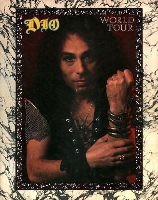 Ronnie James Dio 1985 Sacred Heart World Tour Concert Program Book / Vg 2 Nmt
