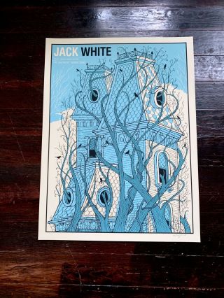 Jack White Tour Poster S/n Methane Robert Lee Montreal Osheaga Can 2014 Misprint