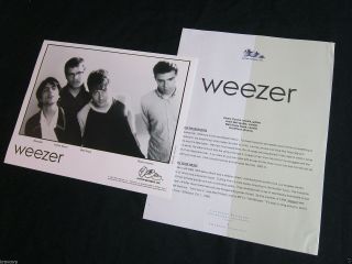Weezer ‘pinkerton’ 1996 Press Kit—photo