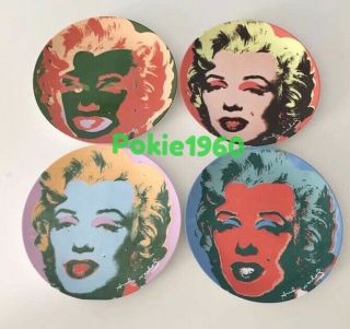 Andy Warhol Marilyn Monroe 1997 Block China Complete Set Of 4