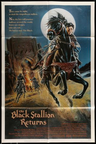 The Black Stallion Returns Rare 1983 1 Sheet Movie Poster