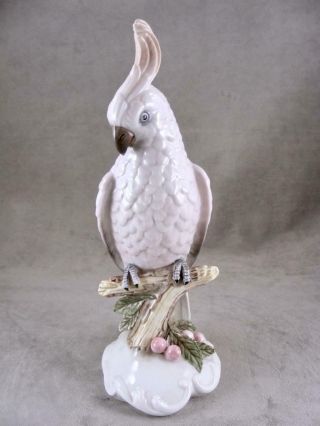 Vista Alegre Portugal Cockatoo Bird Figurine 10.  5 "
