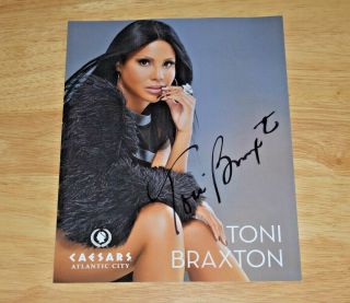 Autographed Toni Braxton 8 X 10 Concert Picture / The Real Deal