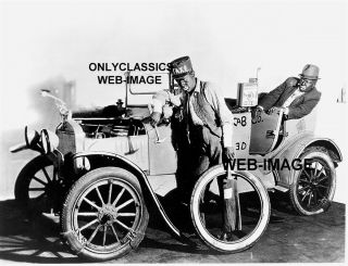 1930s Amos And Andy Fresh Air Taxi Cab Car Photo Black Americana Comic Charactor