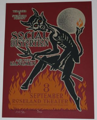 Social Distortion And Hangmen Concert Poster