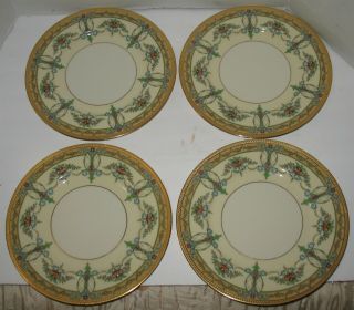 4 Vintage Lenox Geo V Millar Co China Hall 10.  5 " Dinner Plates
