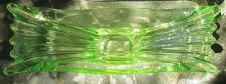 Stunning Vintage Neon Green Art Glass Dish ? Murano