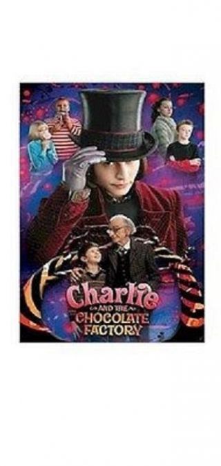 Charlie And The Chocolate Factory Johnny Depp Collage Poster 22x34