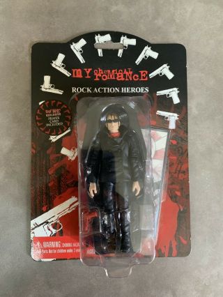 Never Opened My Chemical Romance Mikey Way Action Figure With Prayer Card