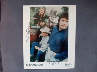 Shenandoah Hand Signed Autographed Photo All Members 8 X 10 Authentic