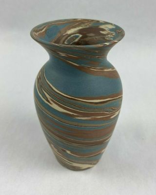 Vintage Niloak Mission Swirl Art Pottery Vase 5 3/4 "