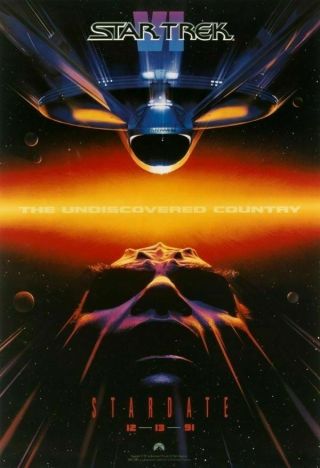 Star Trek Vi Movie Poster One Sheet 1991 27 " X 40 "
