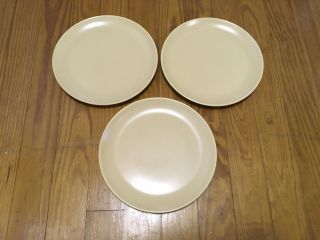 Set Of 3 Vintage Catalina Rancho Satin Sand 10 1/4” Dinner Plates