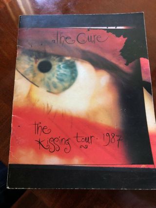 The Cure 1987 The Kissing N.  American Tour Program Book / Robert Smith /