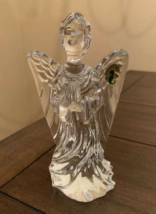 Waterford Crystal Guardian Angel Figurine 6” Tall With Sticker & Box