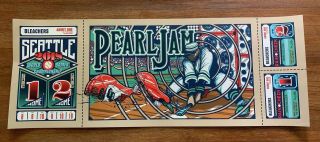 Pearl Jam Poster Home Shows Seattle 2018 Klausen