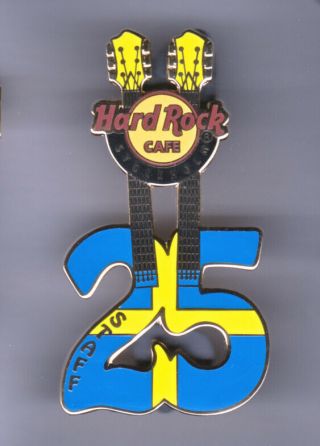 Hard Rock Cafe Pin: Stockholm 25th Anniversary Staff Le60
