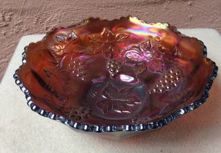 Carnival Glass Fenton Vintage I Dont Know If Its Amber Or Amethyst