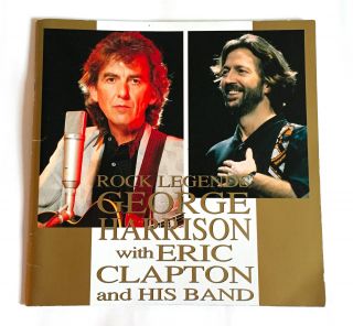 George Harrison With Eric Clapton Japan Tour 1991 Concert Program Book