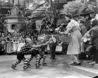 Wizard Of Oz Munchkins Lollypop Kids Iconic Movie Photo Judy Garland As Dorothy