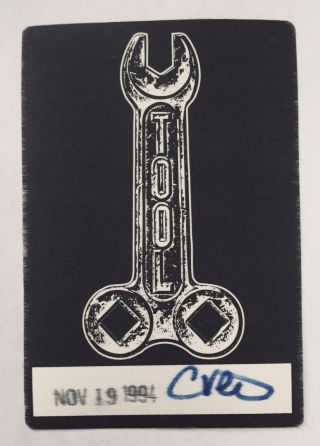 Tool Band Concert Crew 1994 Pass Phallic Wrench Logo Maynard Keenan