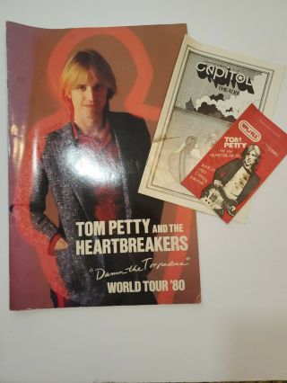 Tom Petty 1980 Damn The Torpedoes World Tour Concert Program Book Sticker Plus
