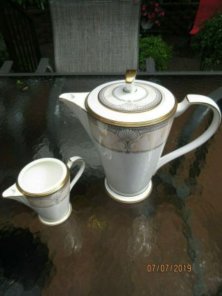 Pacific Majesty China By Noritake; Coffee Pot And Creamer;