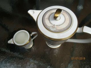 PACIFIC MAJESTY CHINA by NORITAKE; COFFEE POT and CREAMER; 4