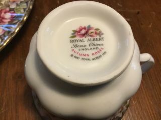 Royal Albert Autumn Roses Bone China 5 Piece Place Setting Made in England 3