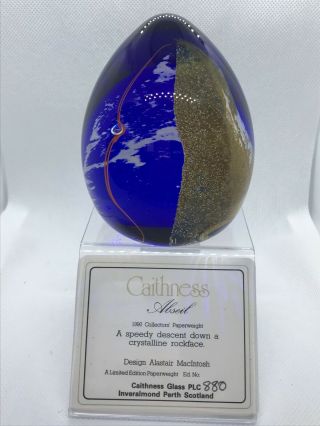 Boxed Limited Edition Caithness Abseil Paperweight
