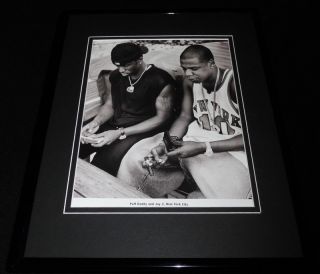 Puff Daddy & Jay Z Texting In York City Framed 11x14 Photo Display
