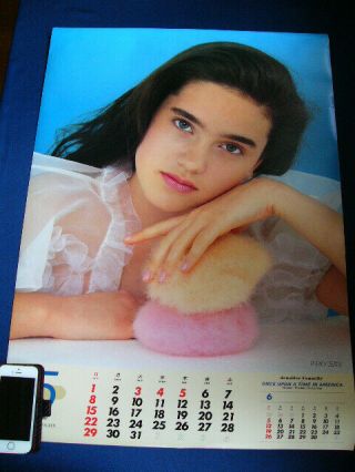 1988 Jennifer Connelly Japan Vintage Poster Calendar Very Rare
