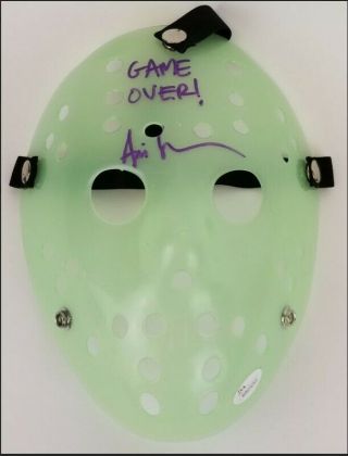 Friday The 13th Ari Lehman " Game Over " Signed Jason Mask (jsa Witness)