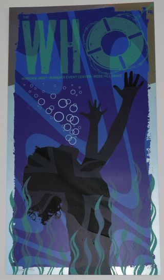 The Who Concert Poster Atlantic City
