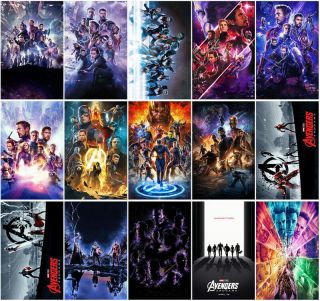 15 Avengers: Endgame Film 2019 Mirror Surface Card Sticker Promo Card Stickers P