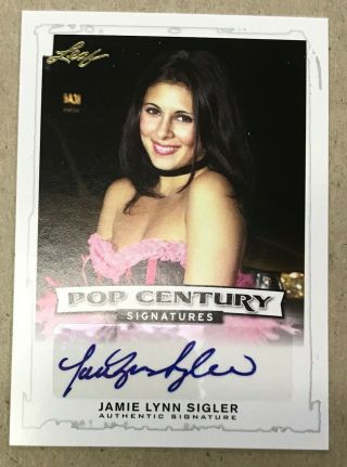Jamie Lynn Sigler 2014 Leaf Pop Century Autograph Signatures Auto Sopranos