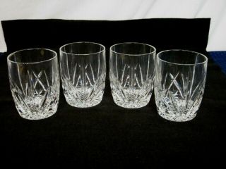 Set Of 4 Waterford Marquis Extra Large Double Old Fashioned Tumblers.  Brookside.