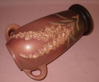 Roseville Pottery Arts & Crafts Foxglove Handled Vase 52 - 12 