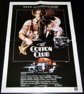 The Cotton Club_orig.  1985 Handout Publication_18 X 24 Movie Poster_video News