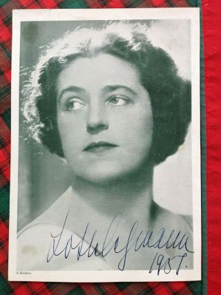 1931 Lotte Lehmann Signed Autograph Program Page