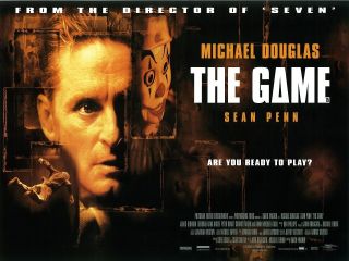 The Game Movie Poster Michael Douglas,  Sean Penn,  David Fincher - 12 X 16 Inches