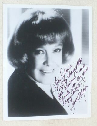 8x10 B&w Signed Photo Of Well Known Movie Actress June Allison